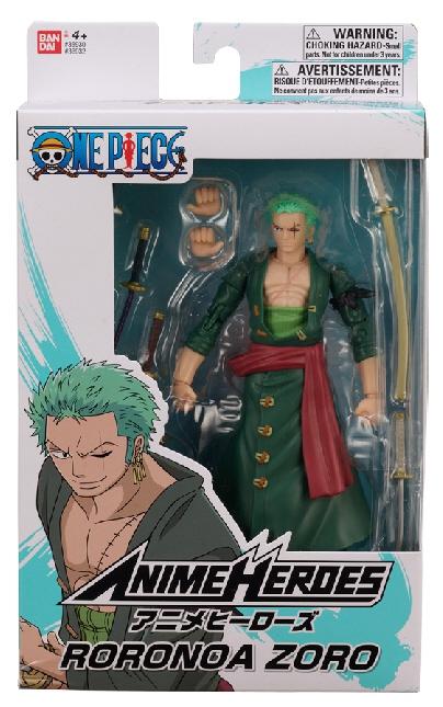 Anime Heroes Once Piece Figur med tillbehör, 16 Cm - Roronoa Zoro