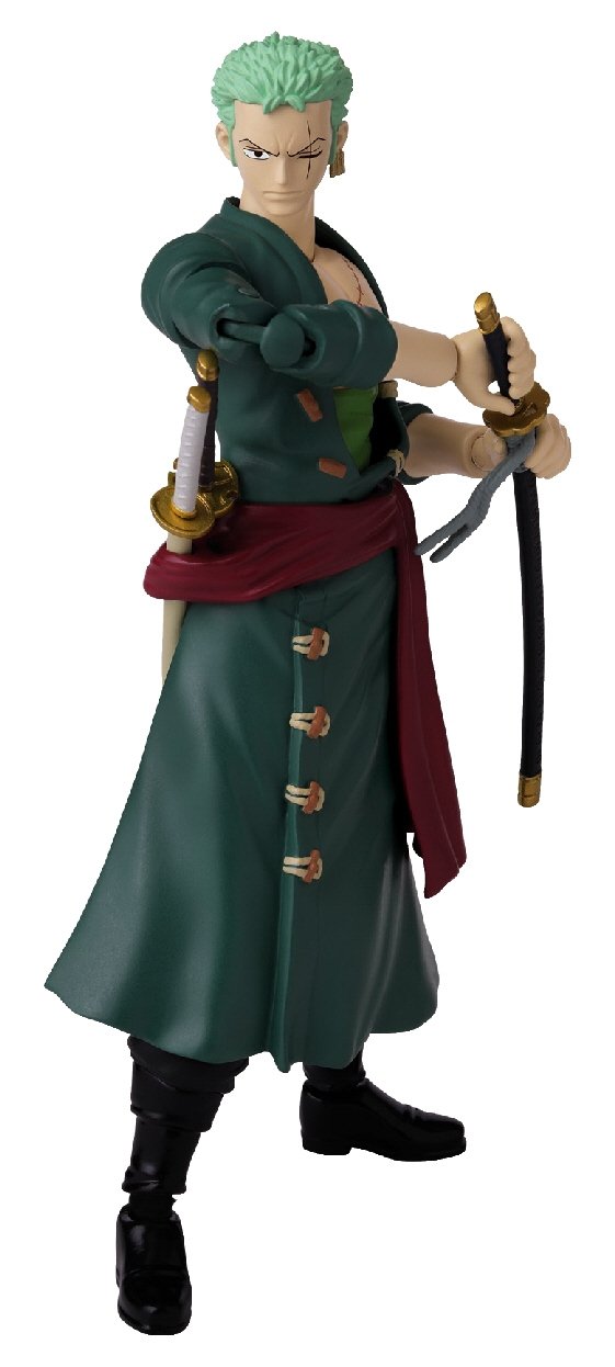 Anime Heroes Once Piece Figur med tilbehør, 16 Cm - Roronoa Zoro