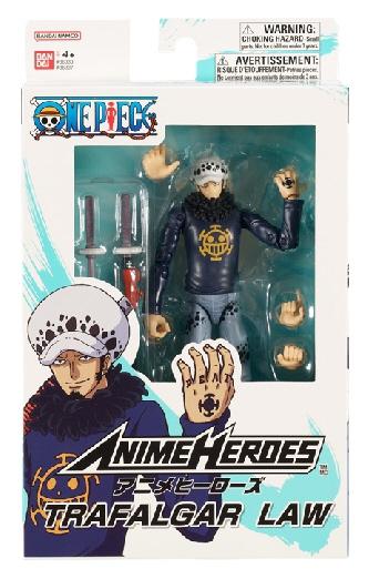 Anime Heroes One Piece Figur med tillbehör, 16 Cm - Trafalgar D. Law