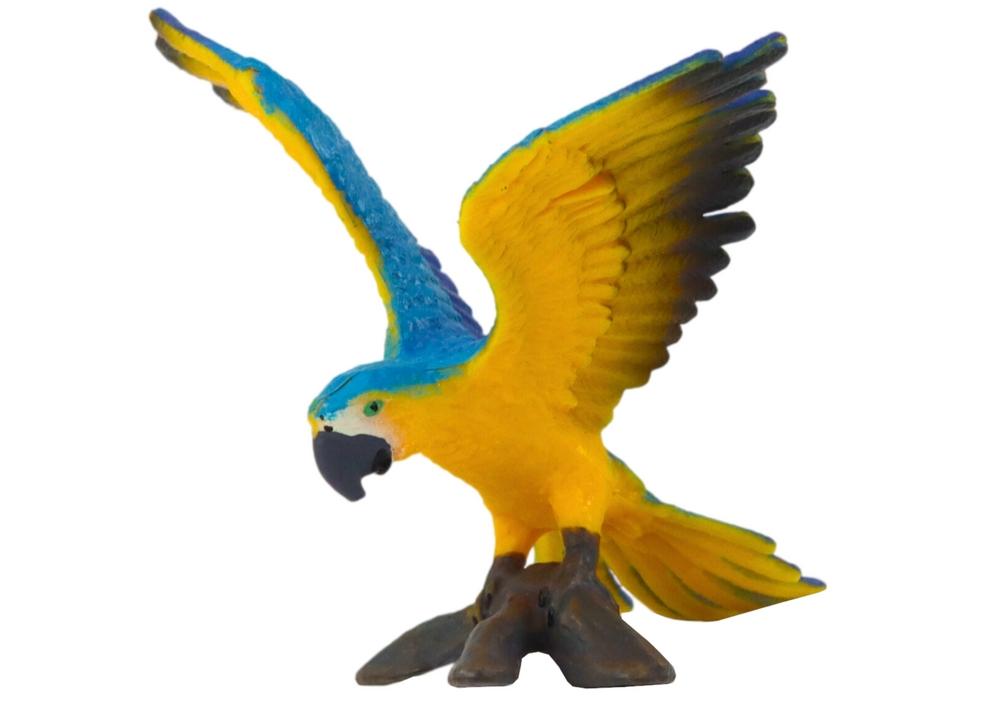 Ararauna Ara papegøje figur - 7 cm Blue &amp; Yellow Delight