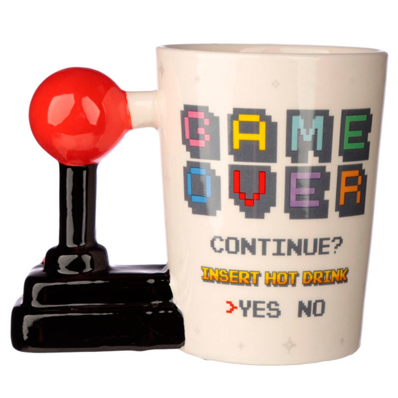 Arcade Handle Mug för spel, Joystick Design, 11 oz