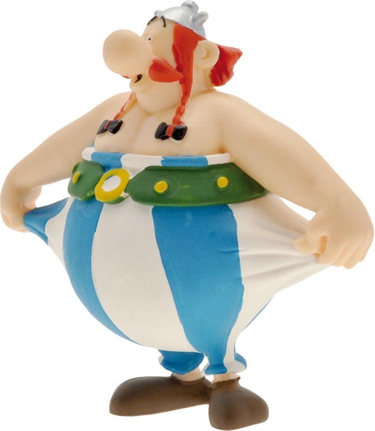 Asterix Figur Obelix håller sina byxor 8 cm