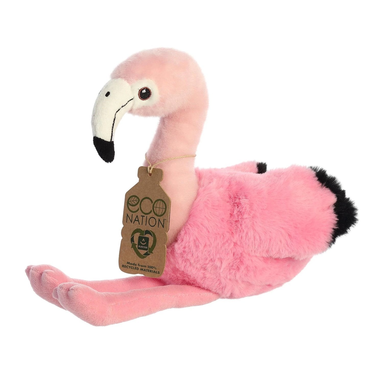 Aurora Eco Nation Plyslegetøj Flamingo, 24 Cm