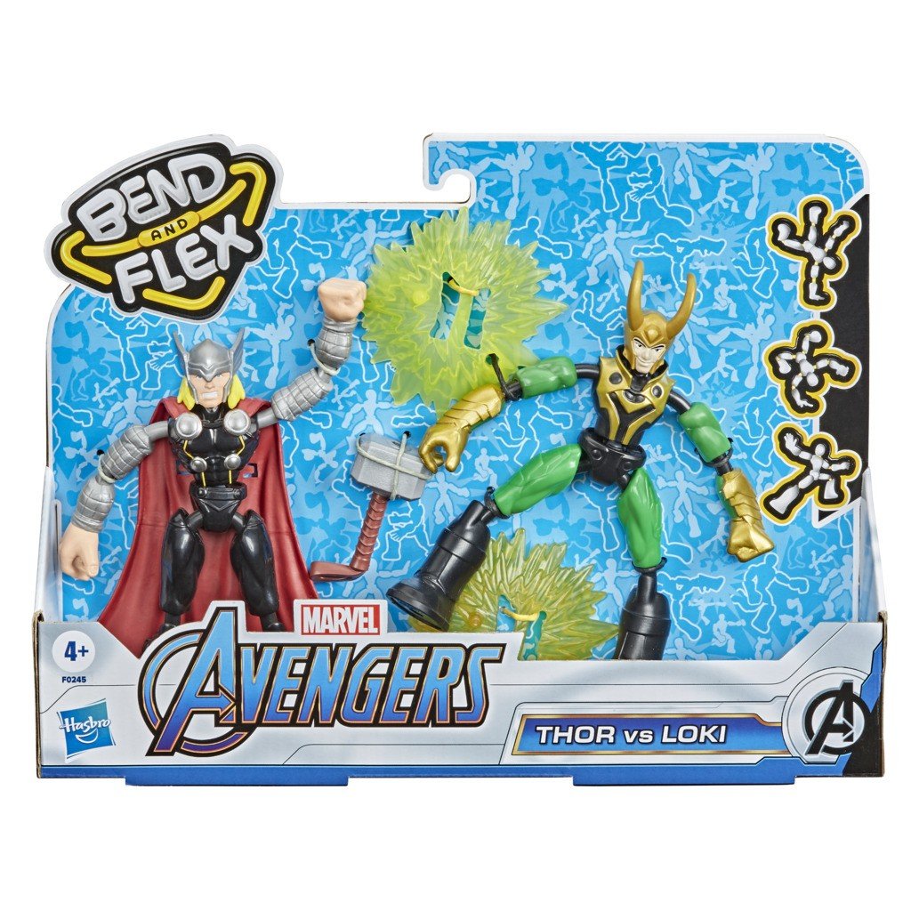 Avengers Figure Bend And Flex 2-pakning