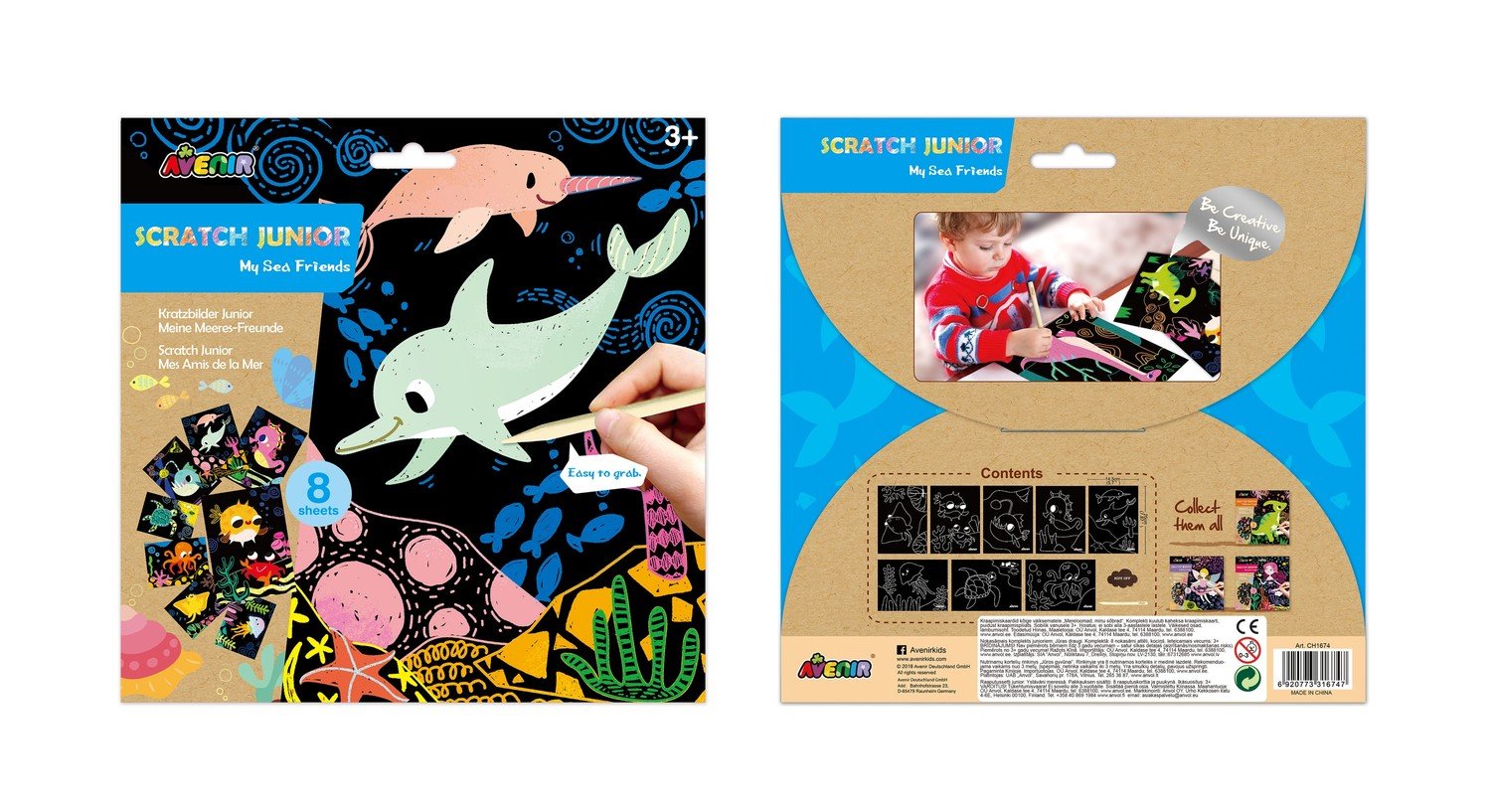 Avenir Scratch Junior Set My Sea Friends