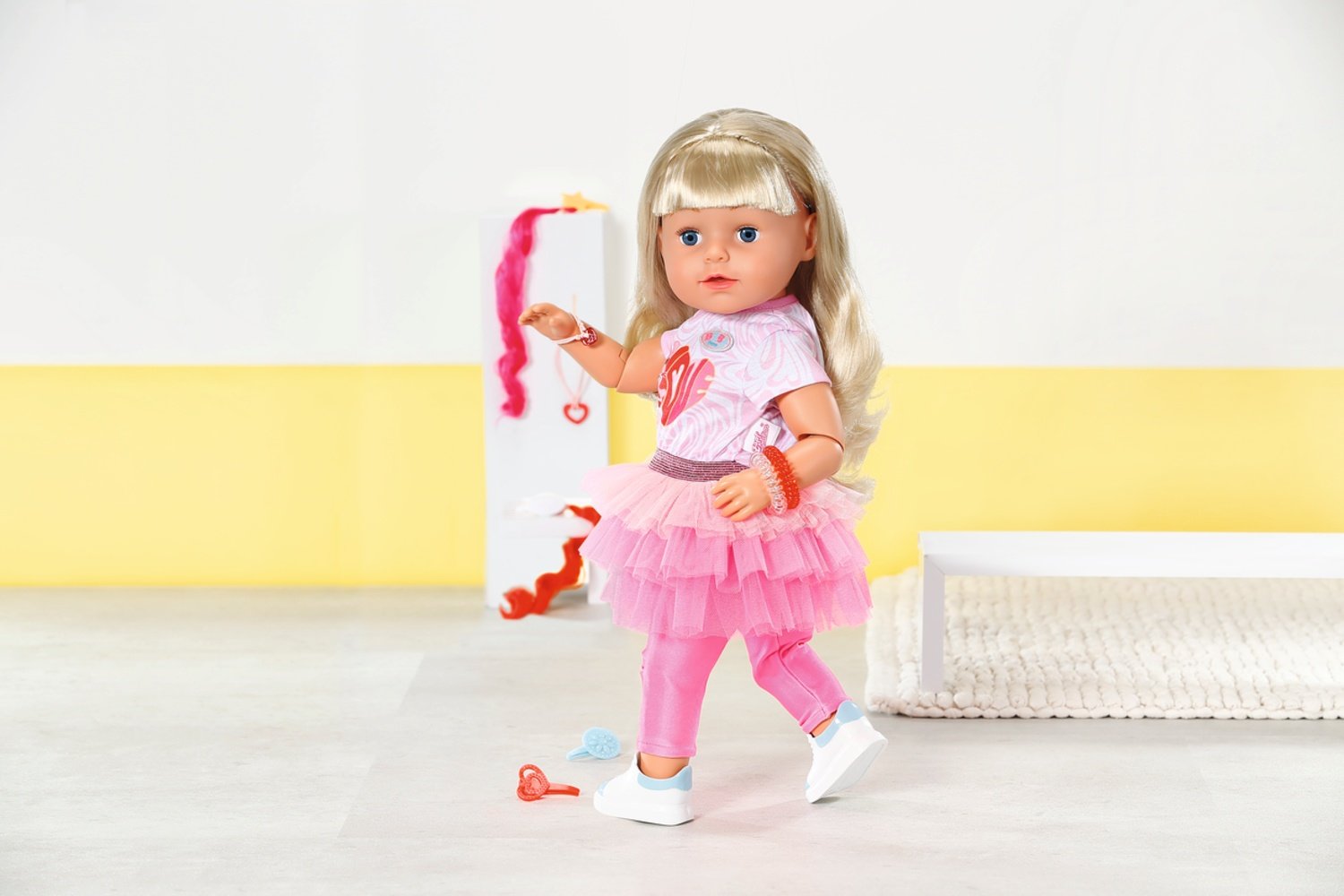 Baby Born Sister Doll Style &amp; Play Blond, 43 Cm