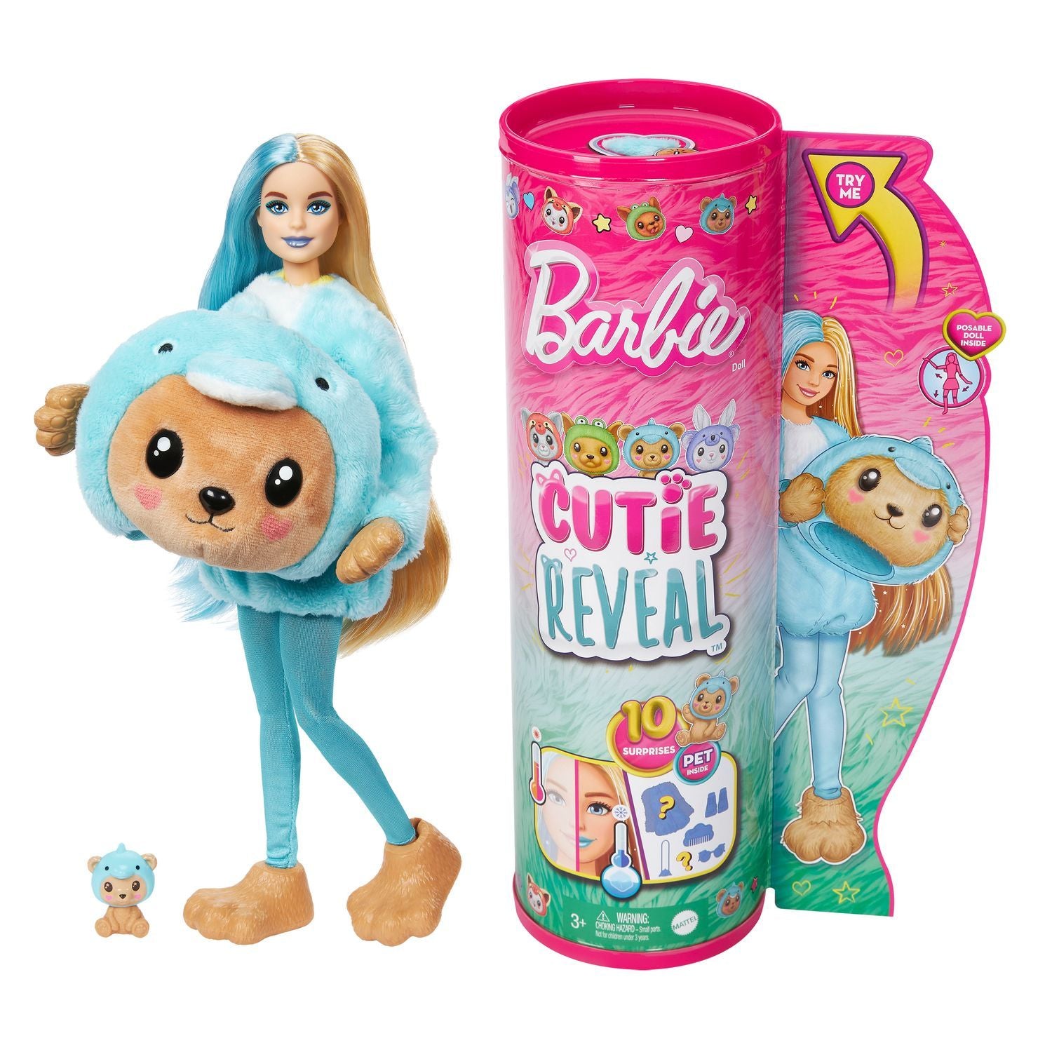 Barbie Cutie Reveal Costume Cuties -Docka Blå