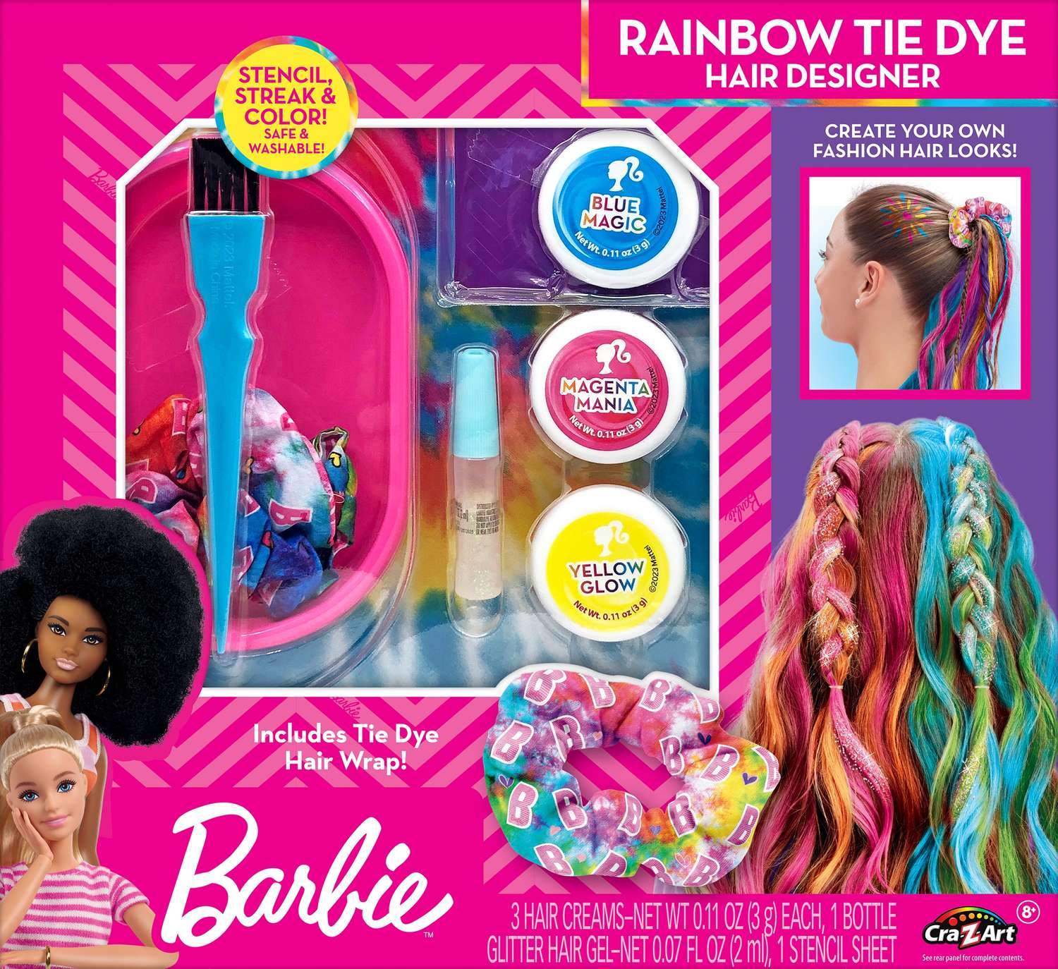 Barbie Hair Designer Set Rainbow Tie-Dye