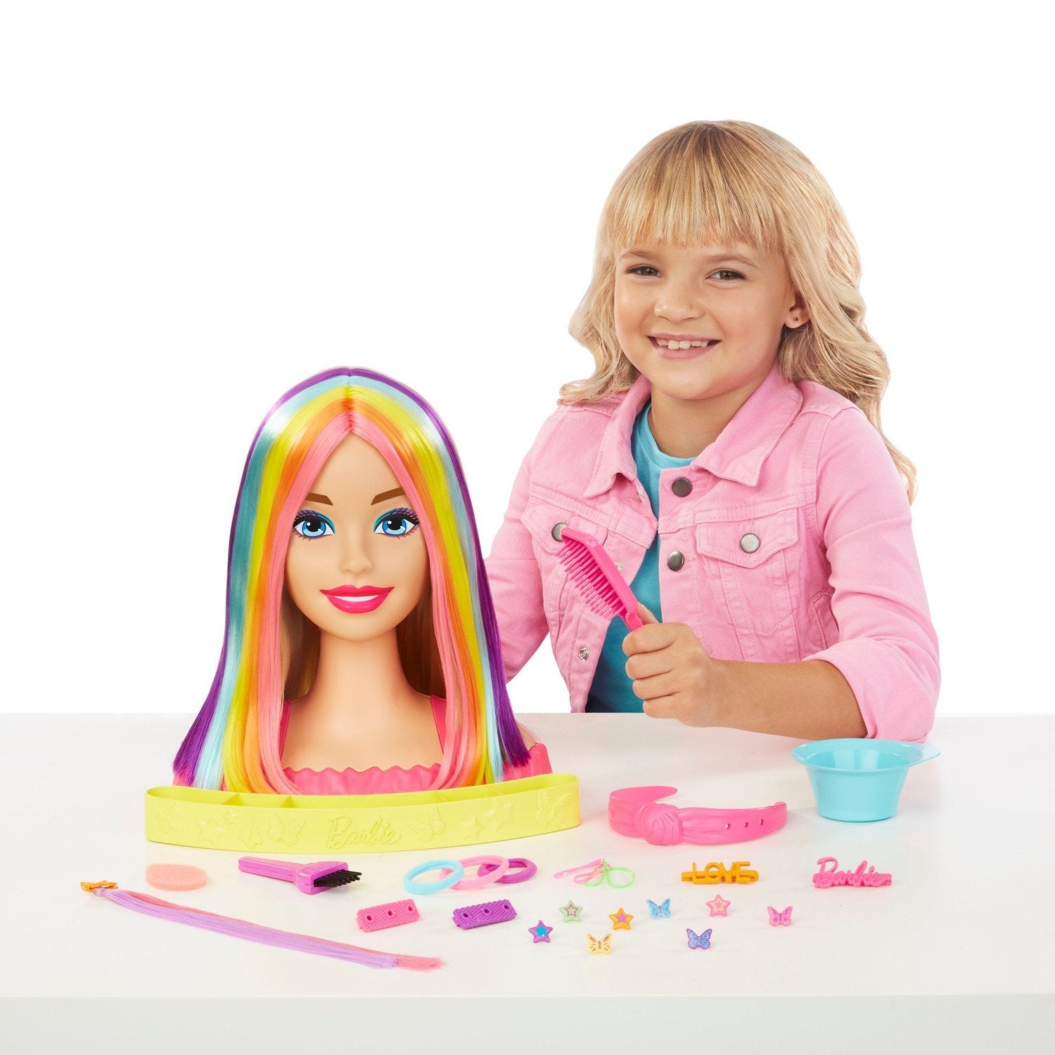 Barbie Neon Rainbow Deluxe Frisyrdocka