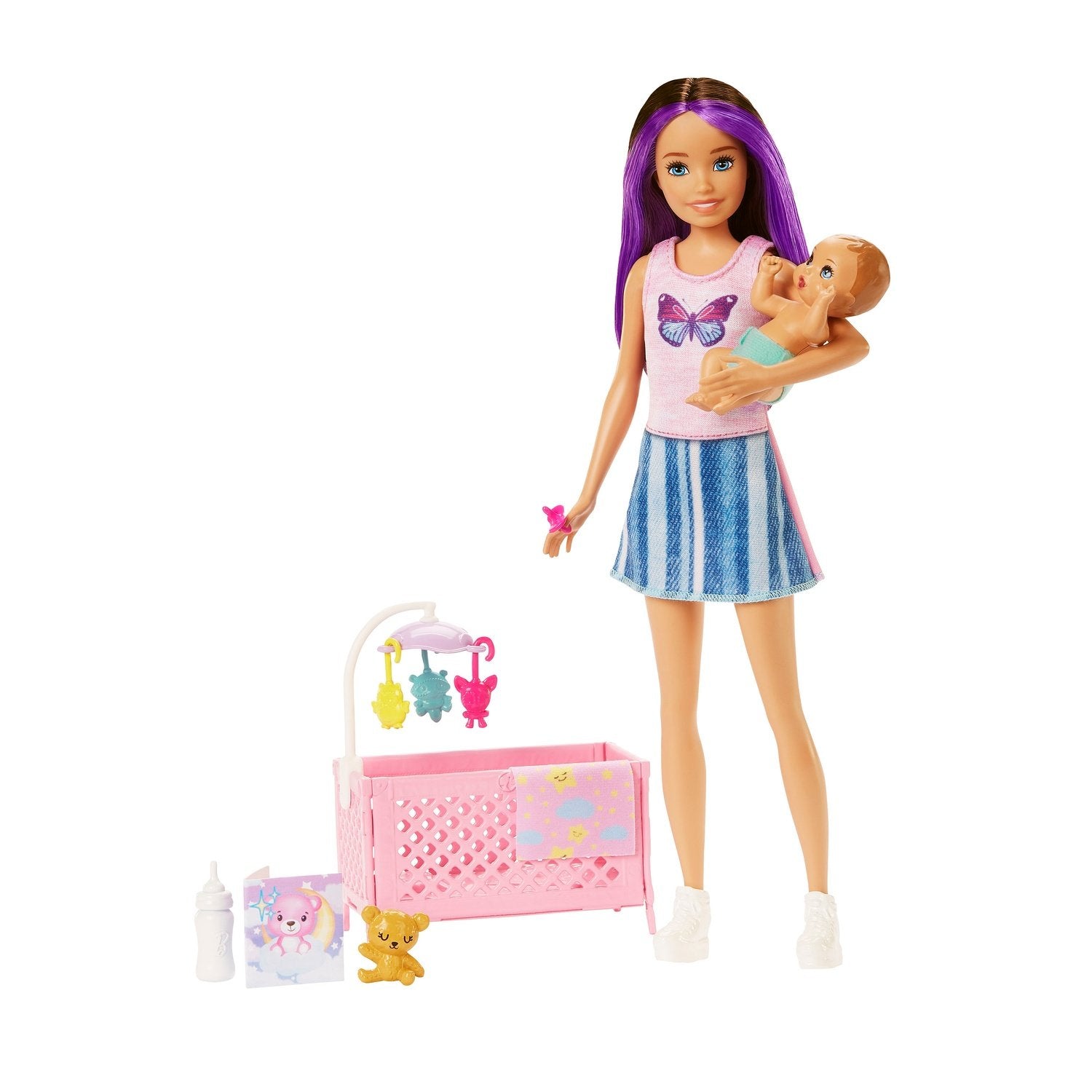 Barbie Skipper Sleepy Baby lekesett