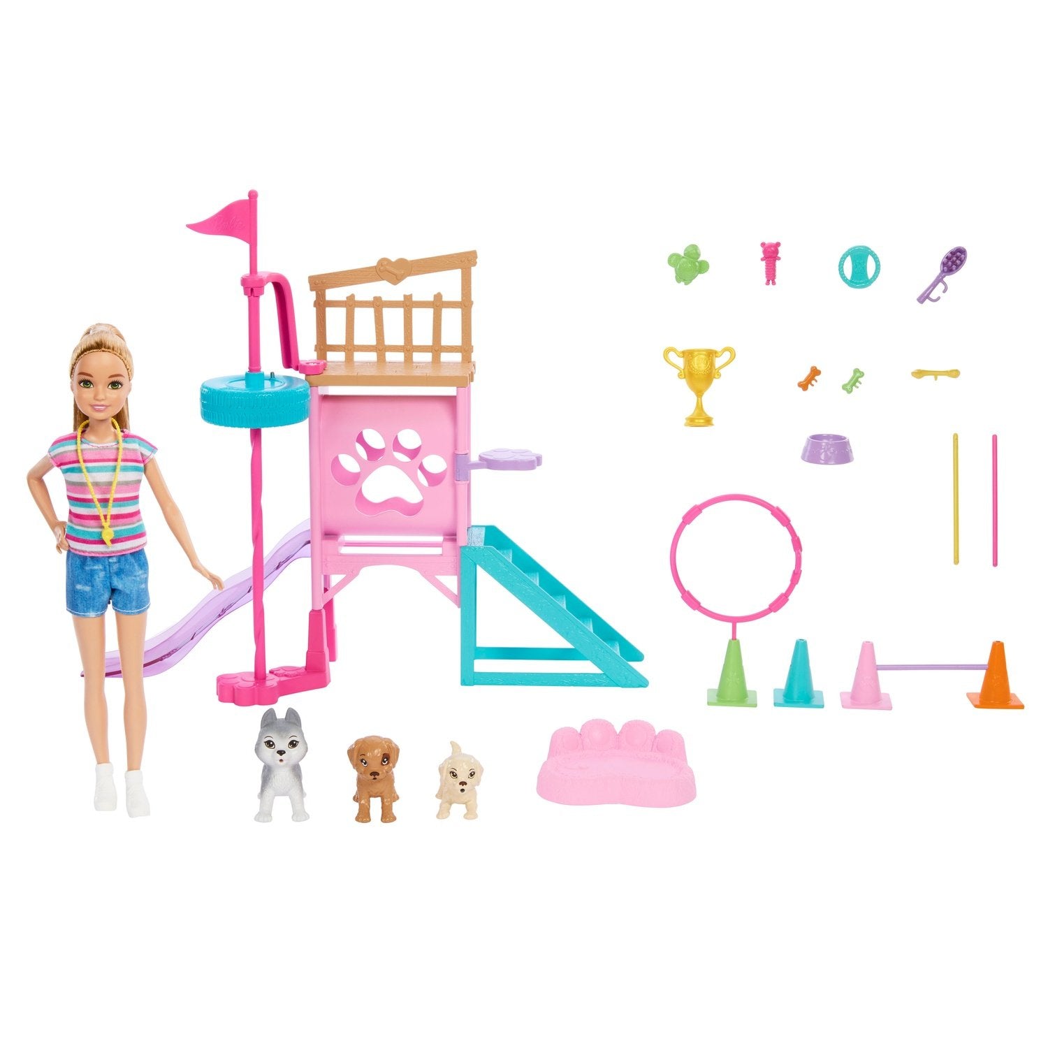 Barbie Stacie Puppy Playground -Lekset