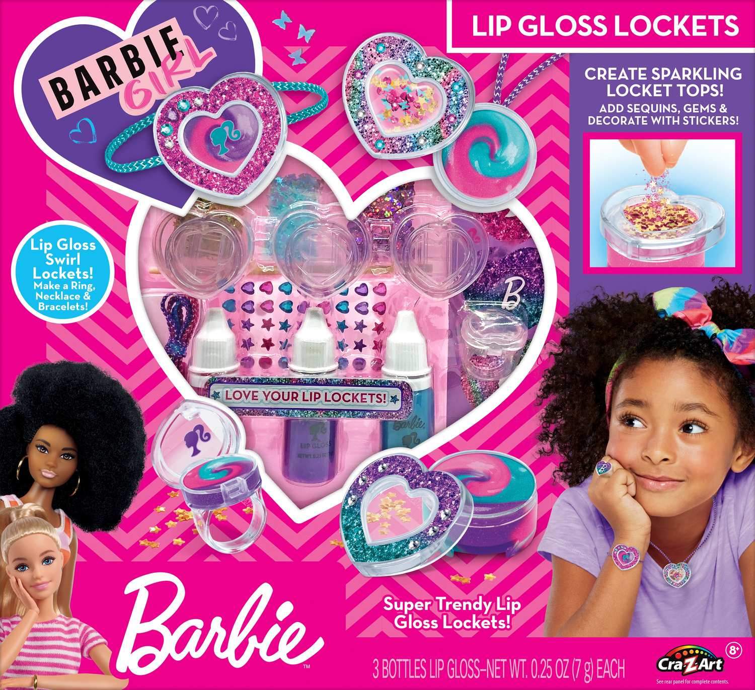 Barbie lipgloss medaljongsett Sparkling Sweet Heart