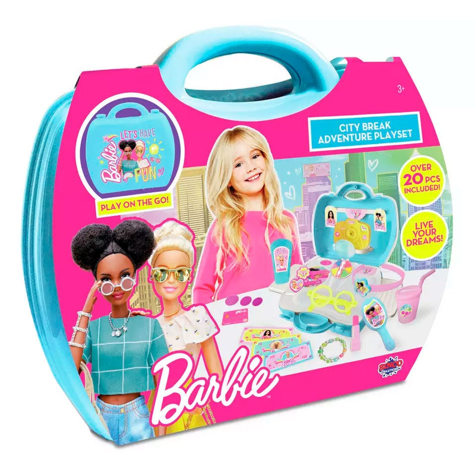 Barbie tillbehörsfodral med förvaringsfack och handtag