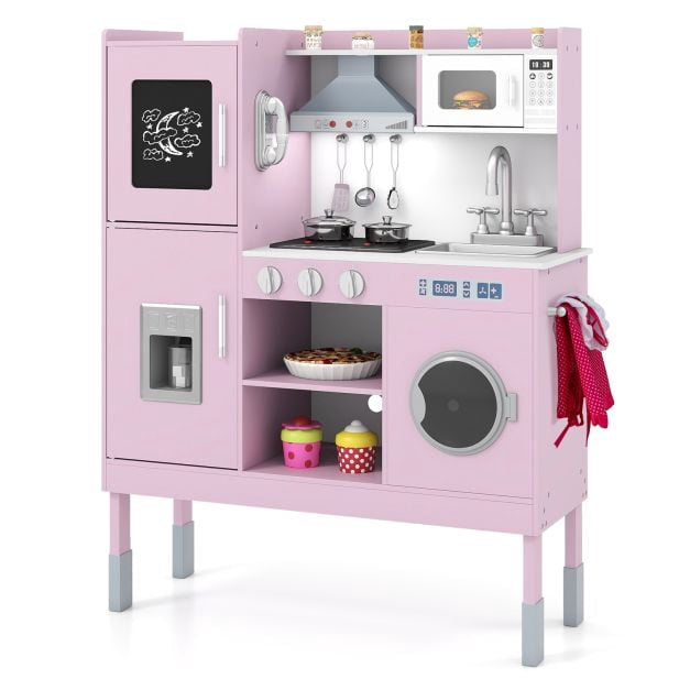 Barnlekköksset, justerbar höjd, 16 delar, rosa