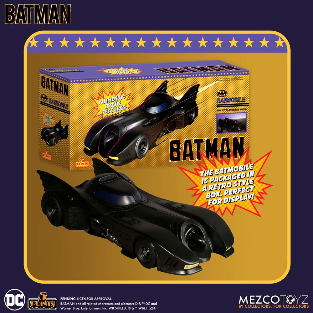 Batman 1989 Batmobile figur, samlarobjekt actionleksak