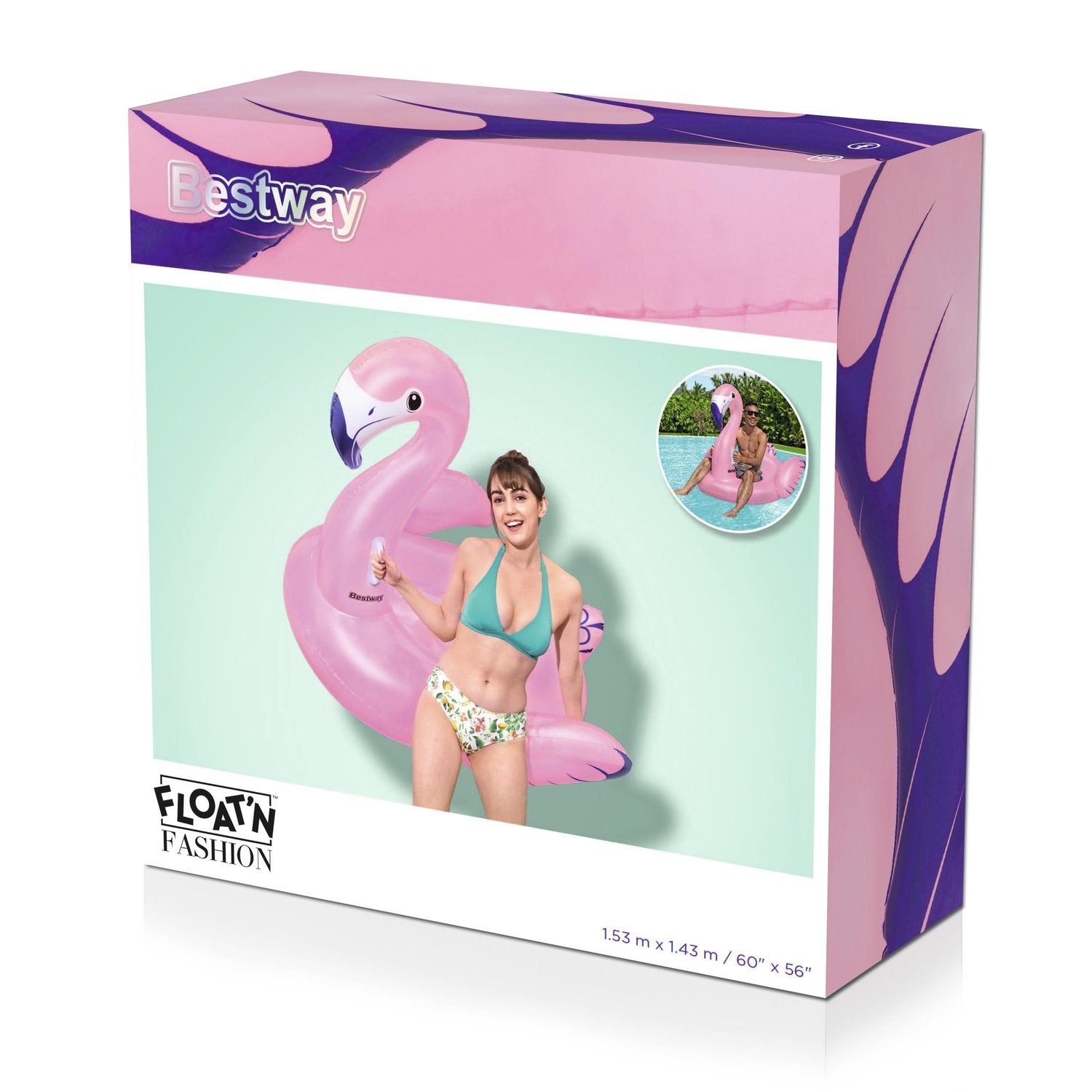 Bestway Luxury Flamingo 153 X 143 Cm