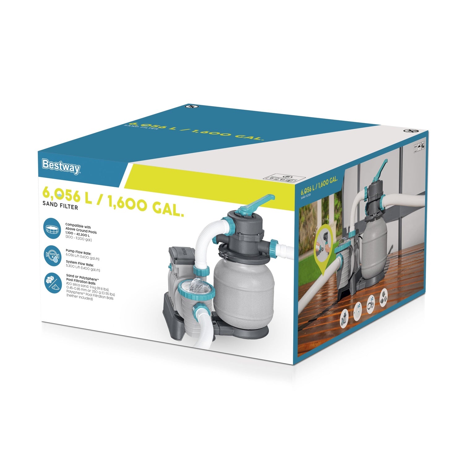 Bestway Sandfilterpump 6,056 L