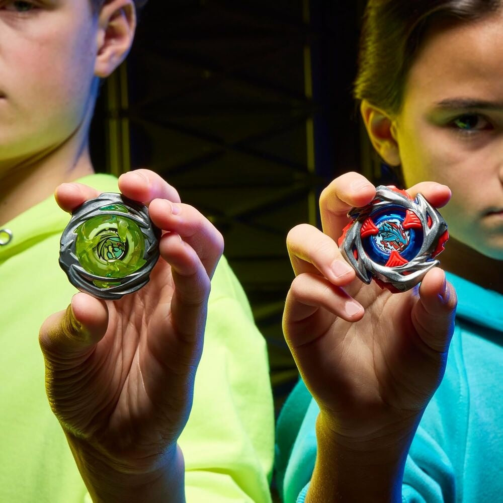 Beyblade X Drop Attack Battle Set med 2 launchers och 4 skivor