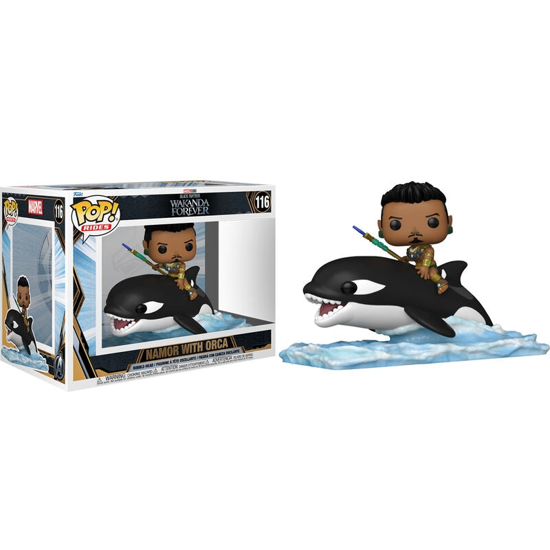 Black Panther Actionfigur med Orca från Wakanda Forever