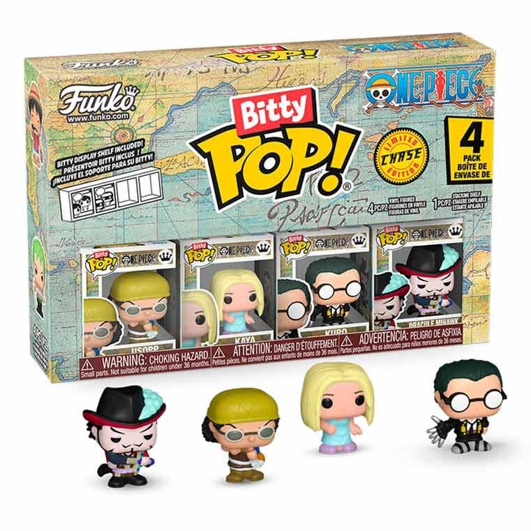 Blister 4 figurer Bitty POP One Piece Usopp samlarobjekt