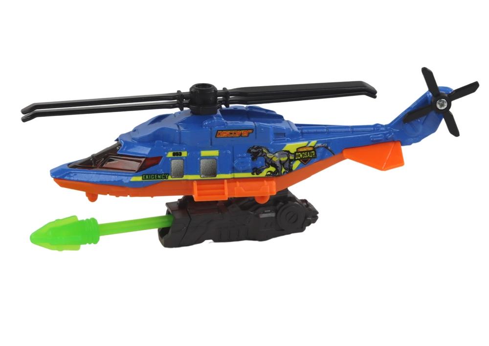 Blue Dino Helikopter Adventure Set: Utforsk og fang moro! 