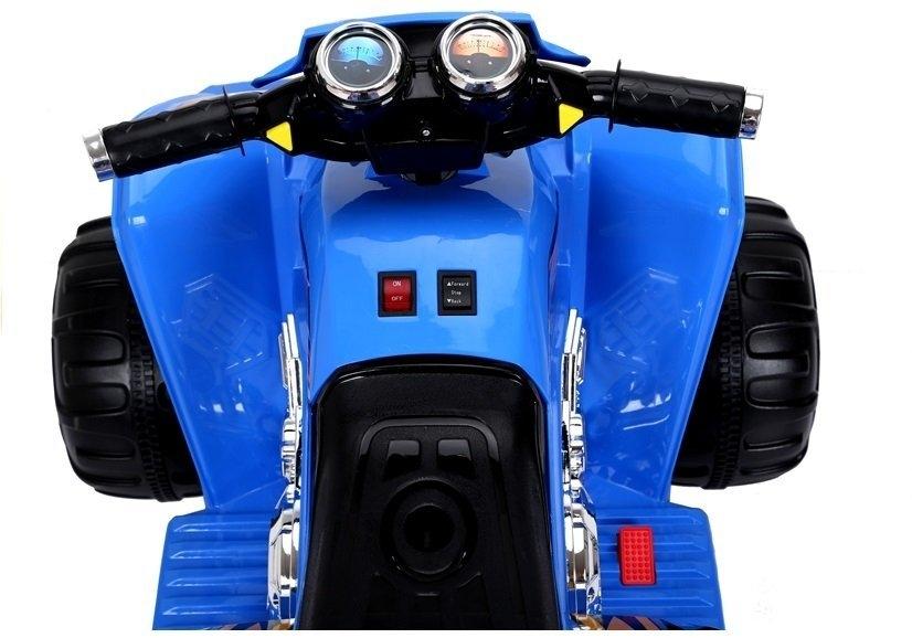 Blue Electric Quad: 12V batteri, to motorer, fjernbetjening