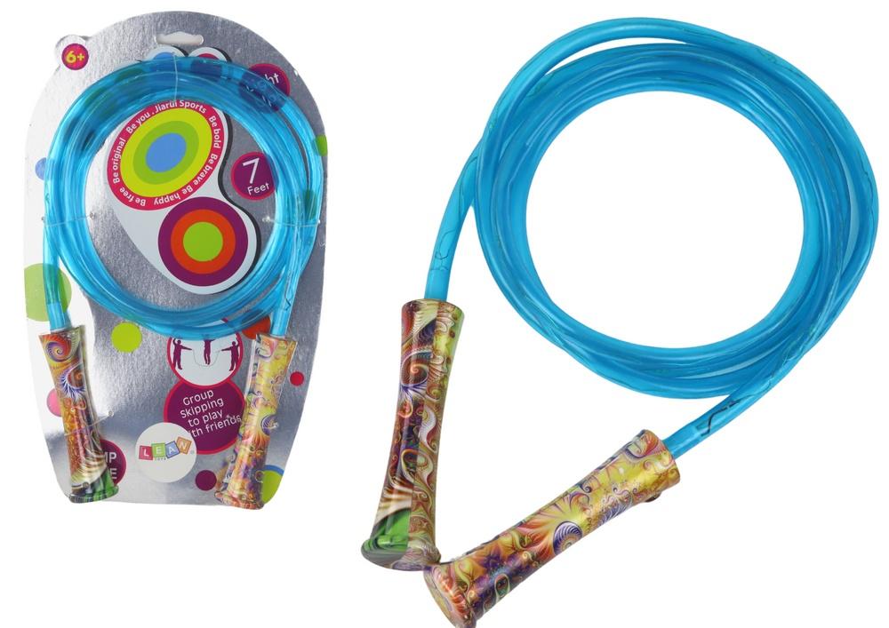 Blue Glowing Jump Rope: Moro og trening for barn, 2,1 m