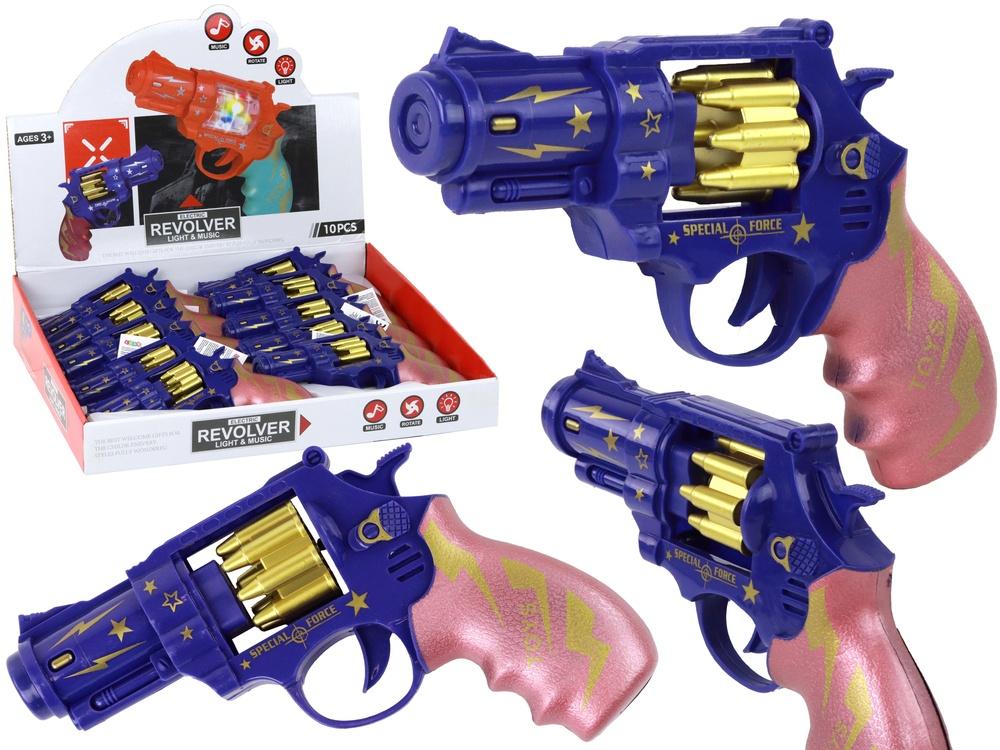 Blue &amp; Pink Revolver: Realistiske lyder, lys og lek!