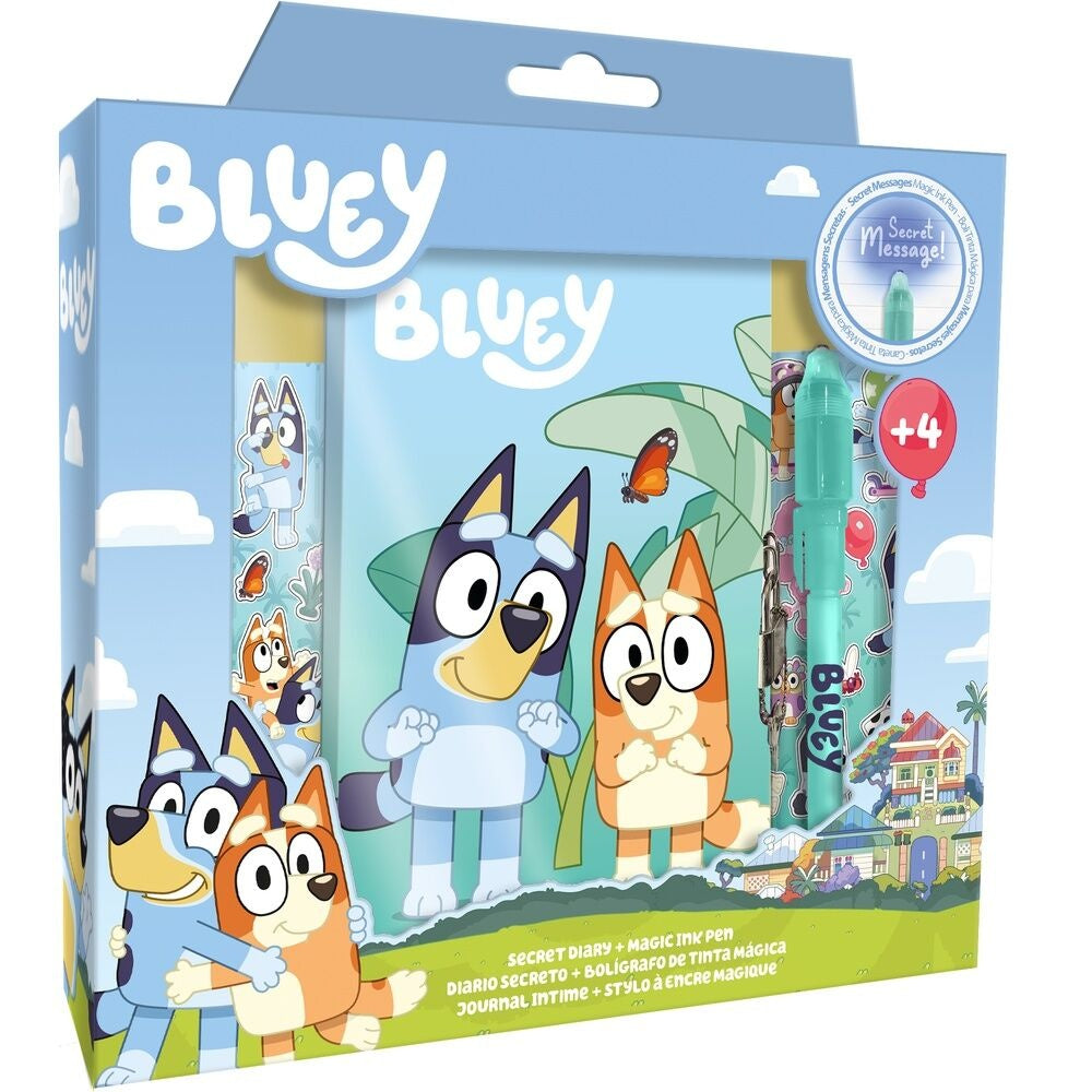 Bluey Diary med magisk penna för kreativt skrivande och teckning
