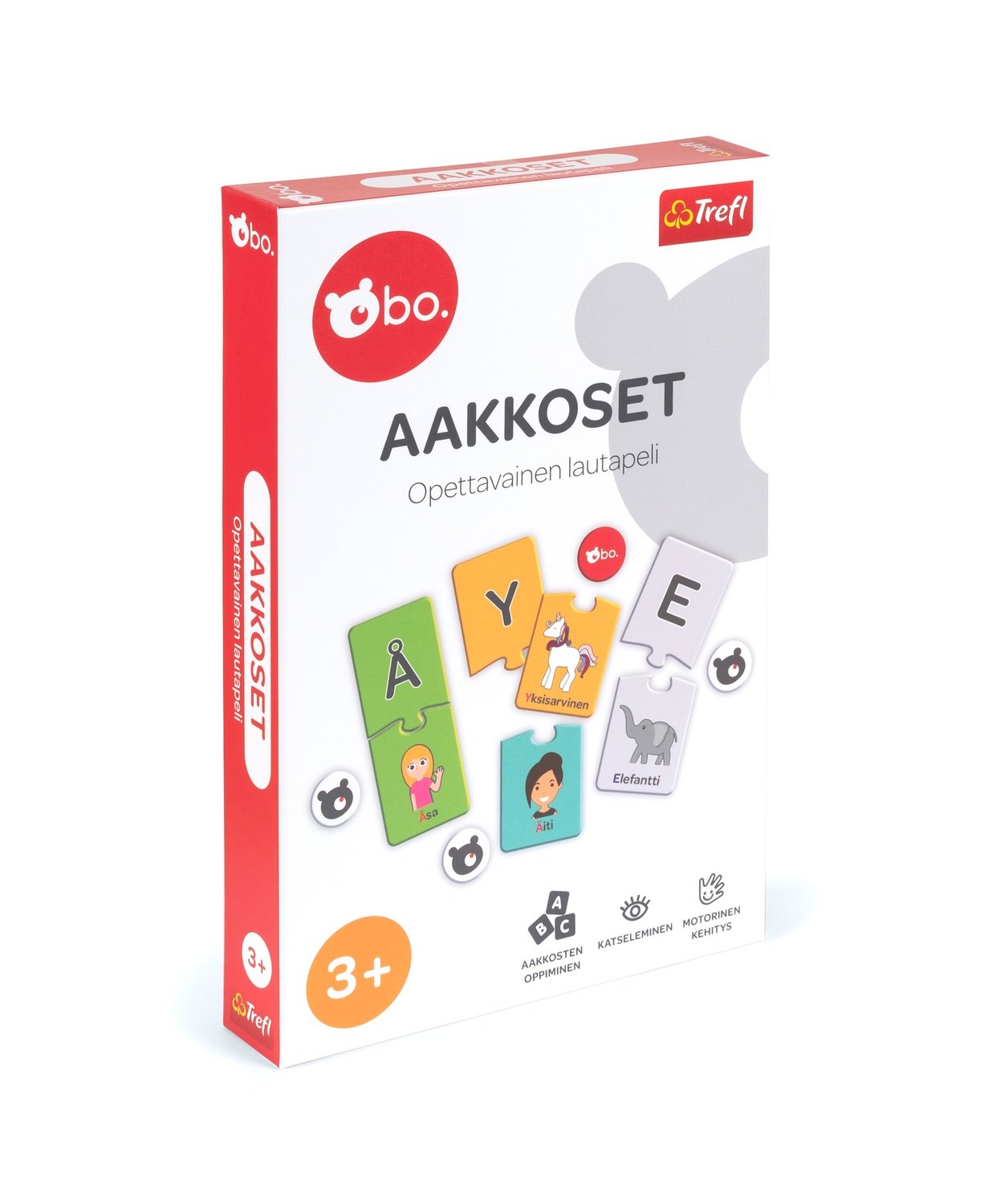 Bo. Pedagogiskt brädspel "Alphabet" (på finska)