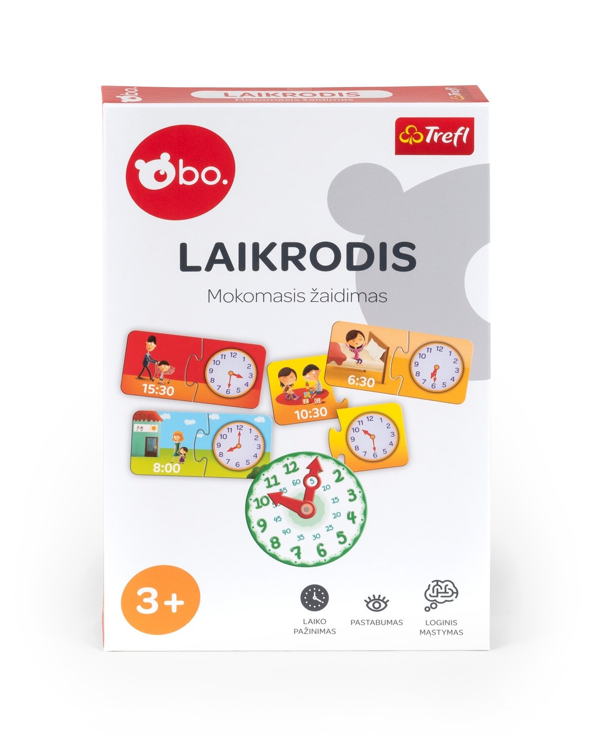 Bo. Pedagogiskt brädspel "Clock" (på litauiska språk.)