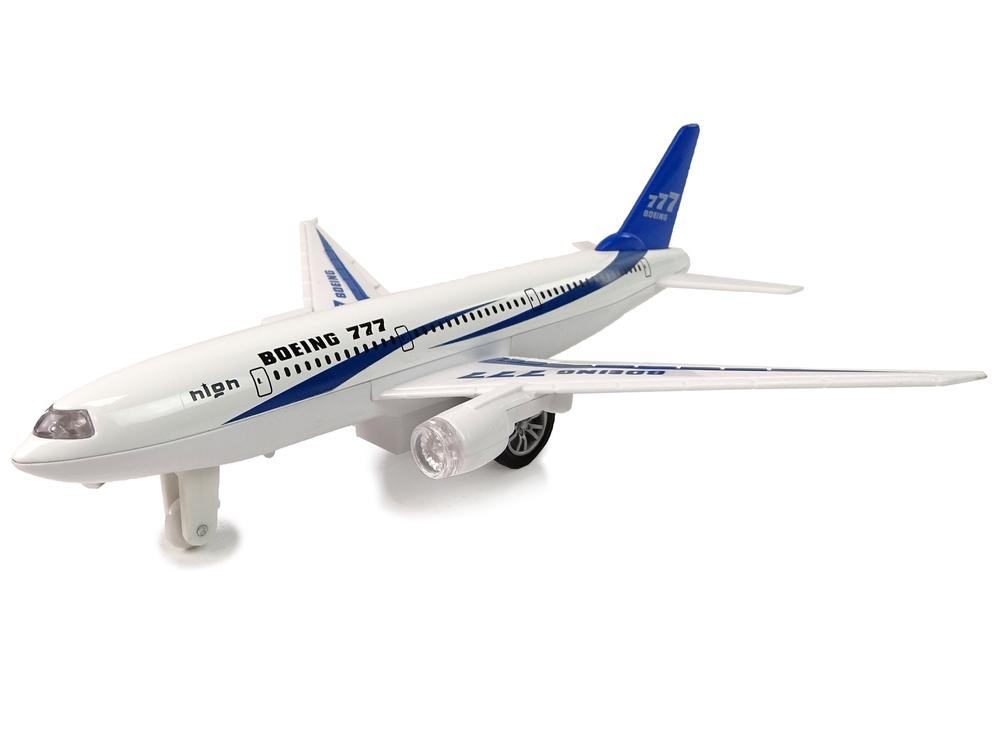 Boeing 777 Toy Plane: Lys, lyder og realistisk lek