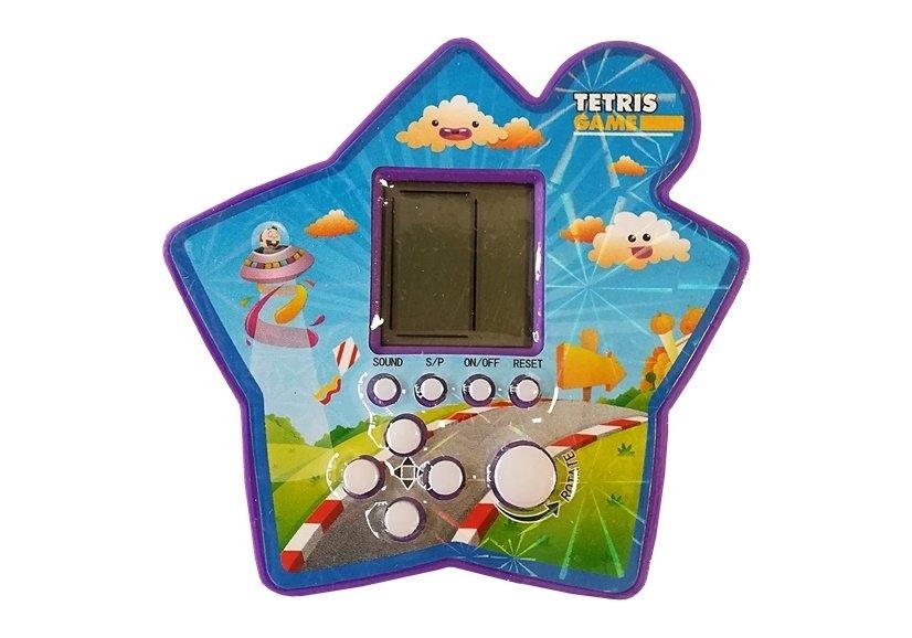 Bærbar Star Purple Tetris Brick Game Electronic Fun