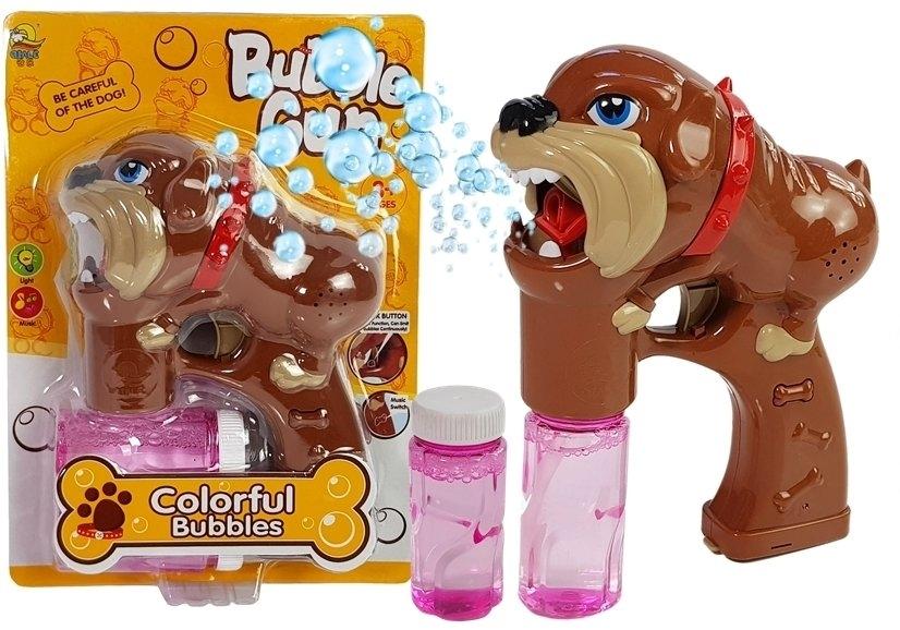 Bulldog Bubble Gun: Morsomme, fargerike bobler og lyder!