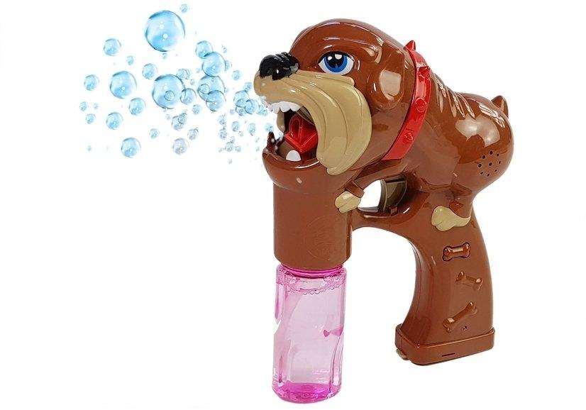 Bulldog Bubble Gun: Morsomme, fargerike bobler og lyder!