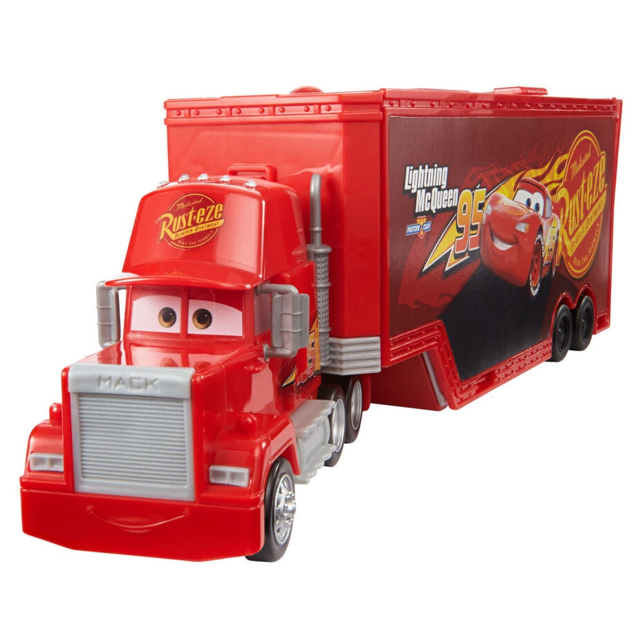 Cars Transforming Mack Playset med bana och tillbehör