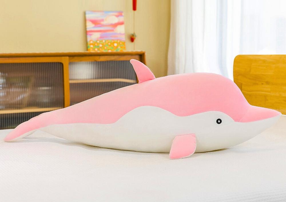 Sjarmerende 30 cm Pink Dolphin Plush Mascot - Myk og klembar