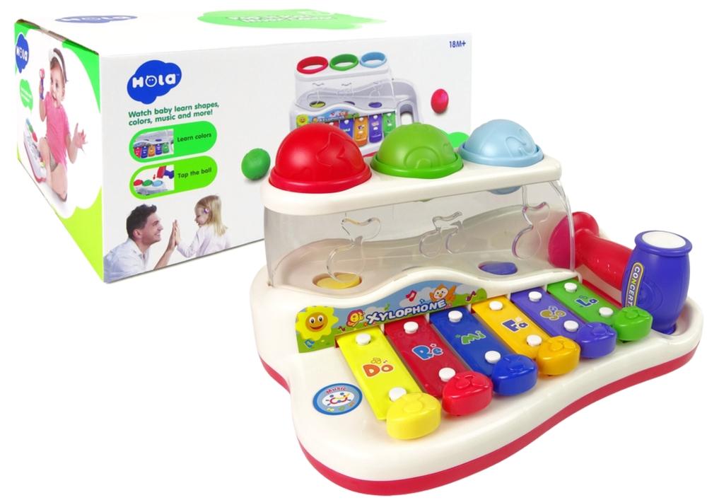 Colorful Toddler Dulcimer: Hammer, Balls & Musical Fun!