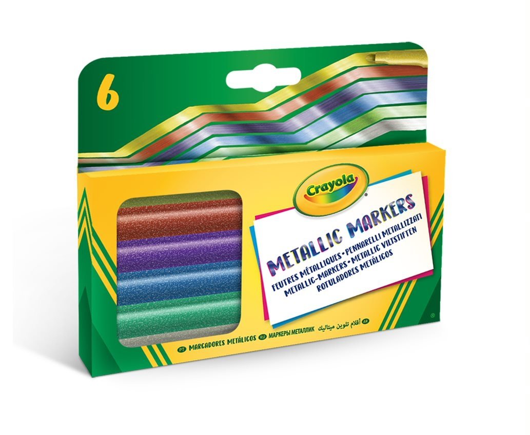 Crayola 6 metalliska markörer