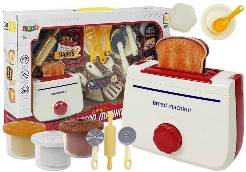 Creative Play Dough Toaster Set: 4 farger, 2 design for barn