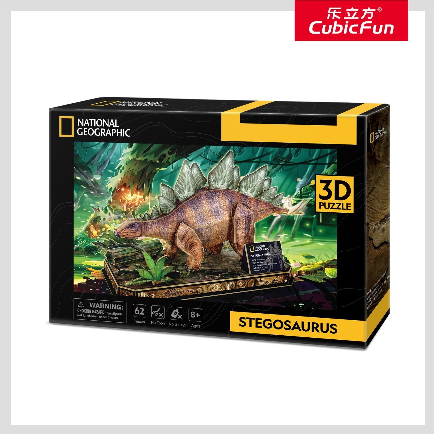 Cubic Fun National Geographic 3D-pussel Stegosaurus