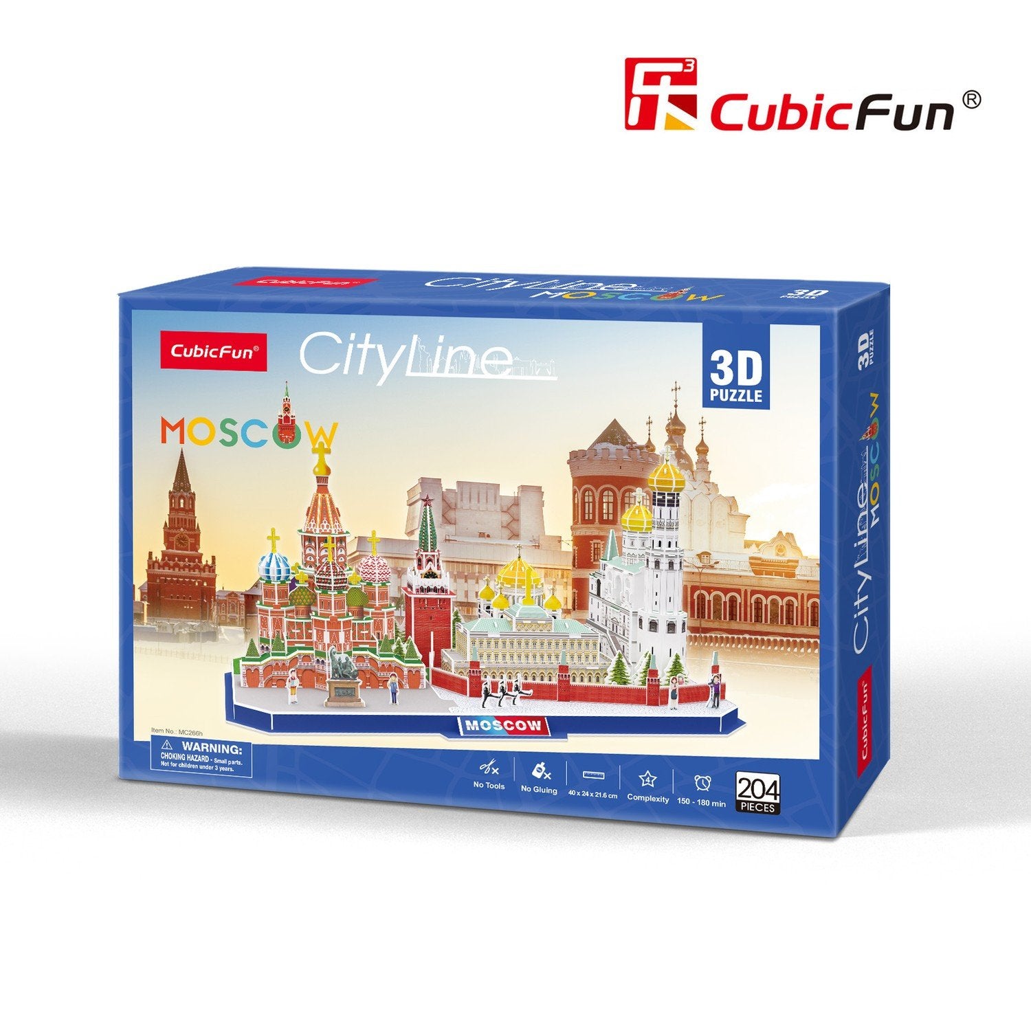 Cubicfun 3D-puslespil City Line Moskva