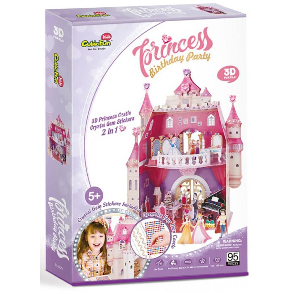 Cubicfun 3D Puslespil Prinsesse Fødselsdagshus