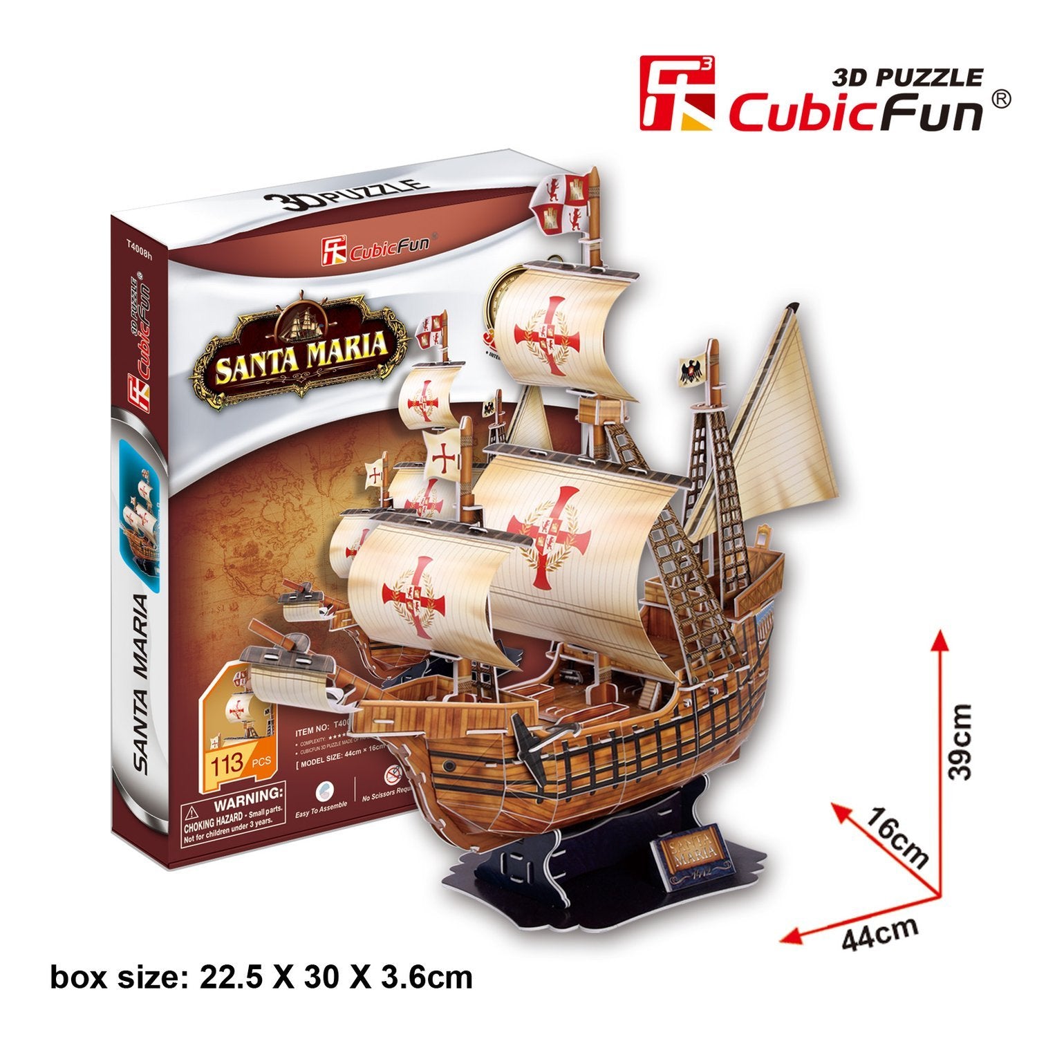 Cubicfun 3D puslespill Santa Maria