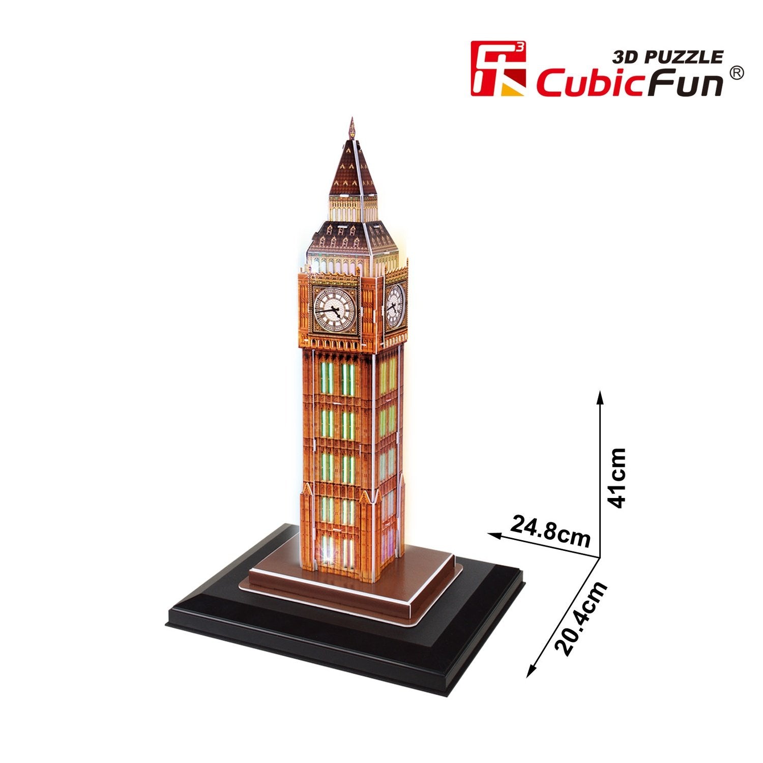 Cubicfun 3D-puslespil med led Big Ben