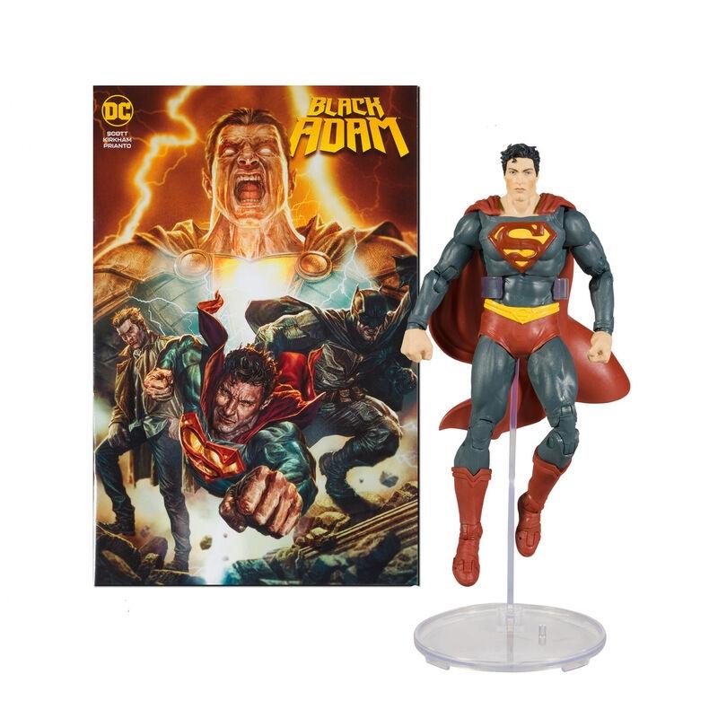 DC Comics Black Adam Seriefigur + Supermanfigur 17cm