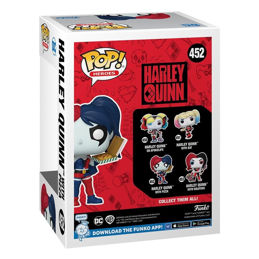 DC Comics: Harley Quinn Takeover POP! Heroes Vinylfigur Harley med Pizza 9 cm