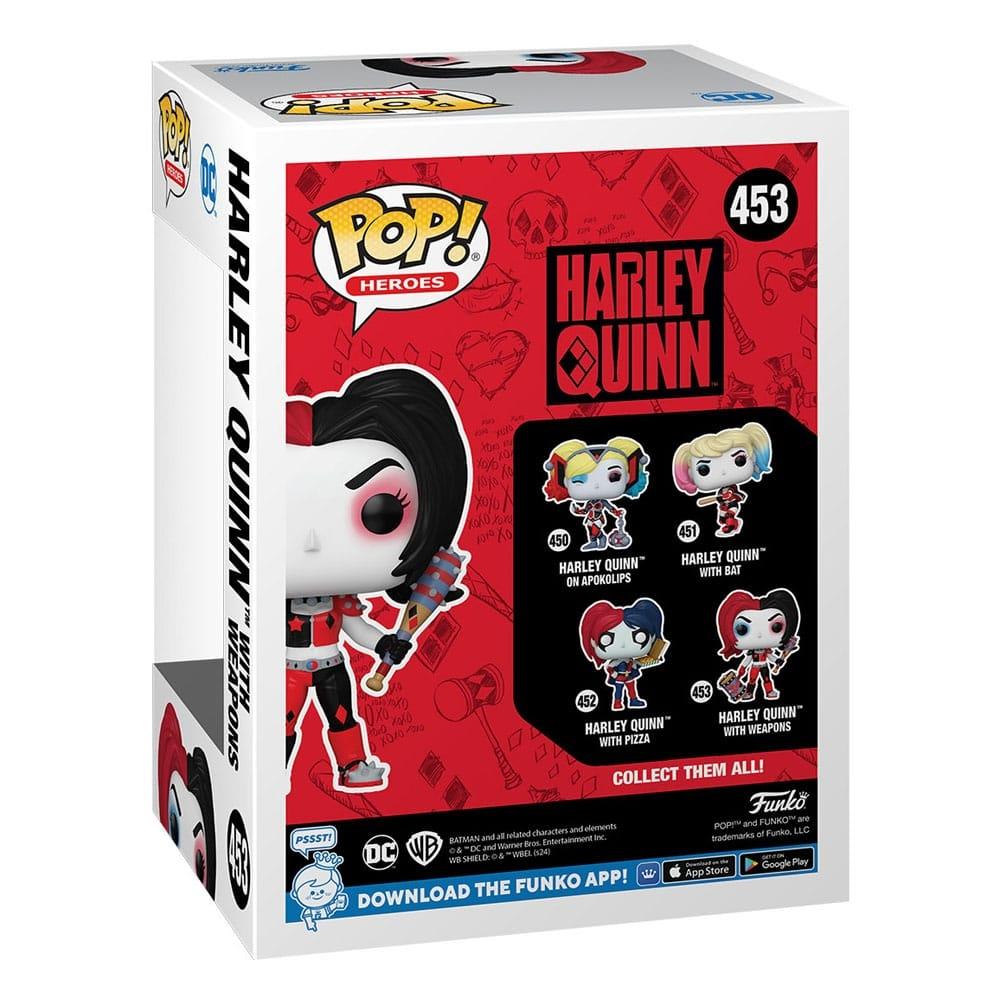 DC Comics: Harley Quinn Takeover POP! Heroes Vinylfigur Harley med vapen 9 cm