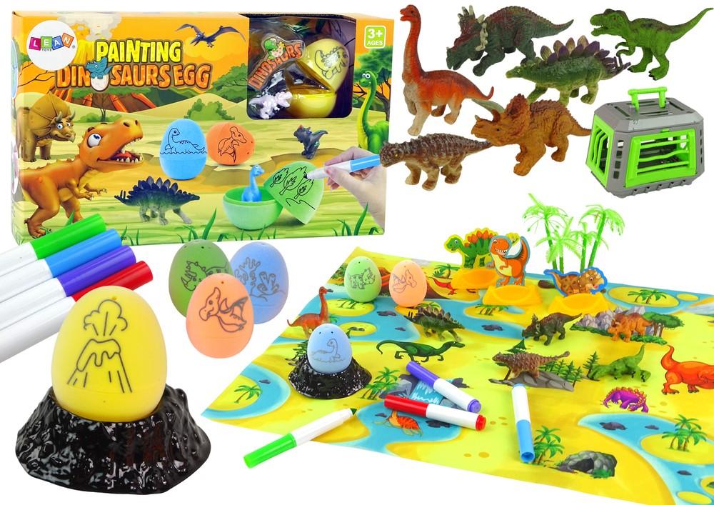 DIY Dinosaur Egg Painting Kit med transport og mat