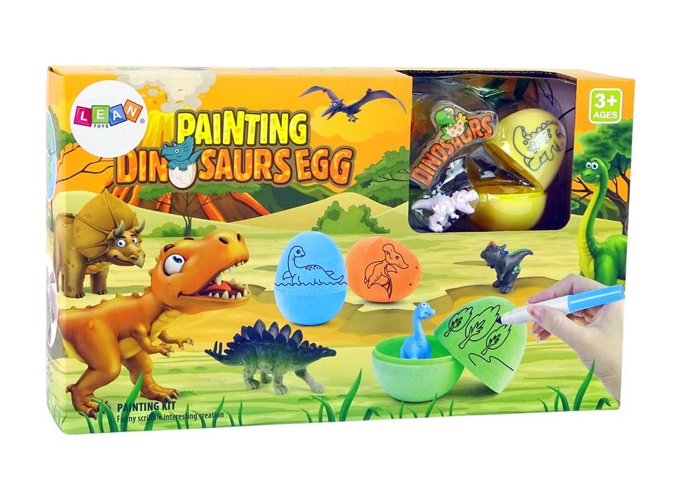 DIY Dinosaur Egg Painting Kit med transport og mat